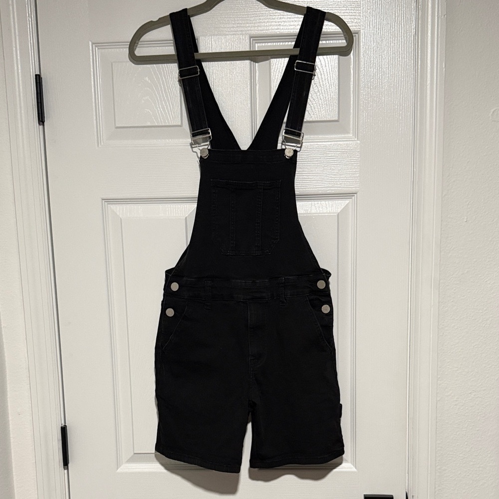 RomperJack Men’s Black Denim Overalls